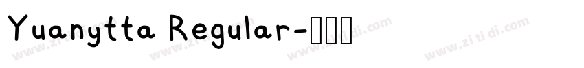 Yuanytta Regular字体转换